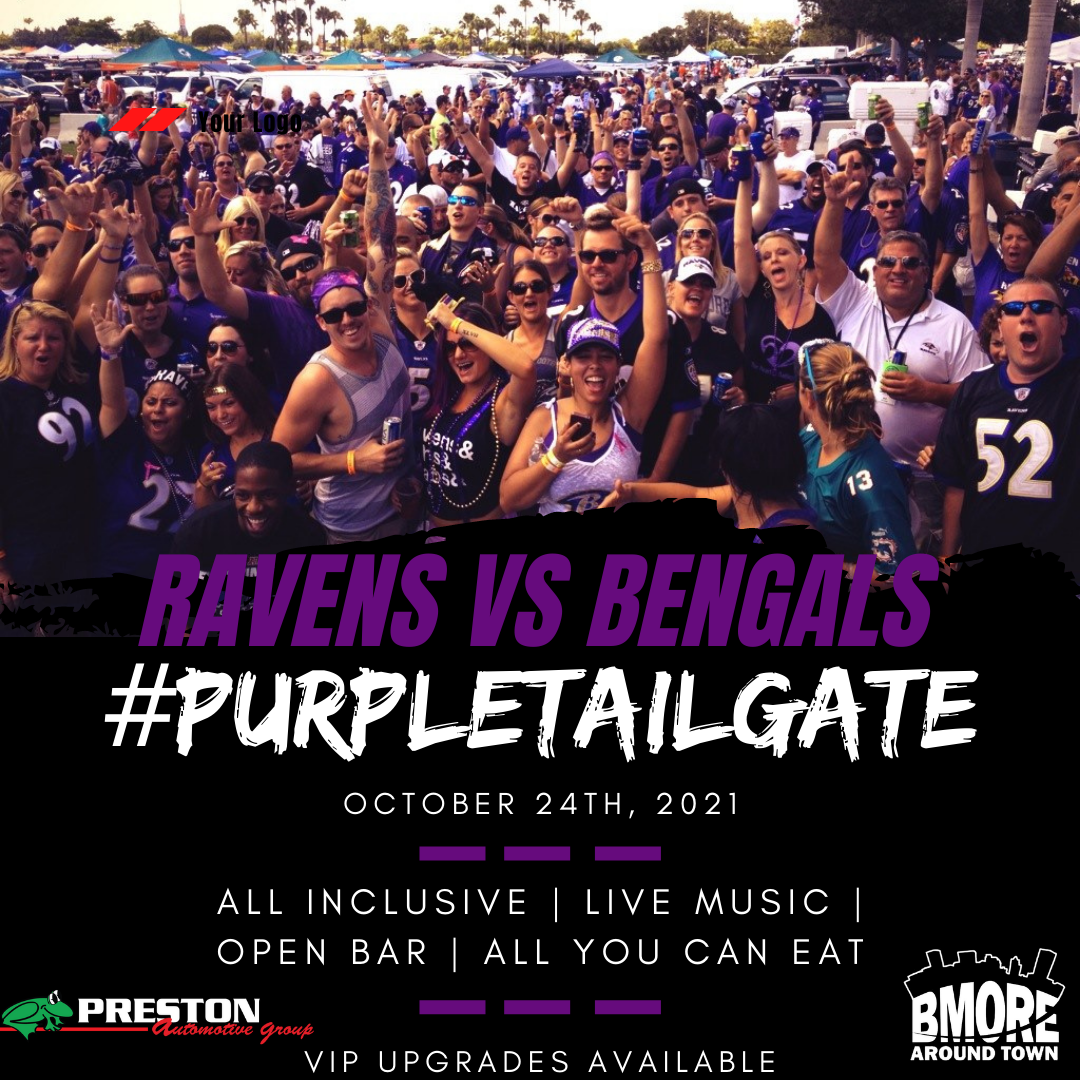 October 16th 2022! We outcha!! Tailgating until halftime! Doors open at  12:30! RAVENE VS. GIANTS! Sunday Fun Day! Pull TF Up!! It's not a…