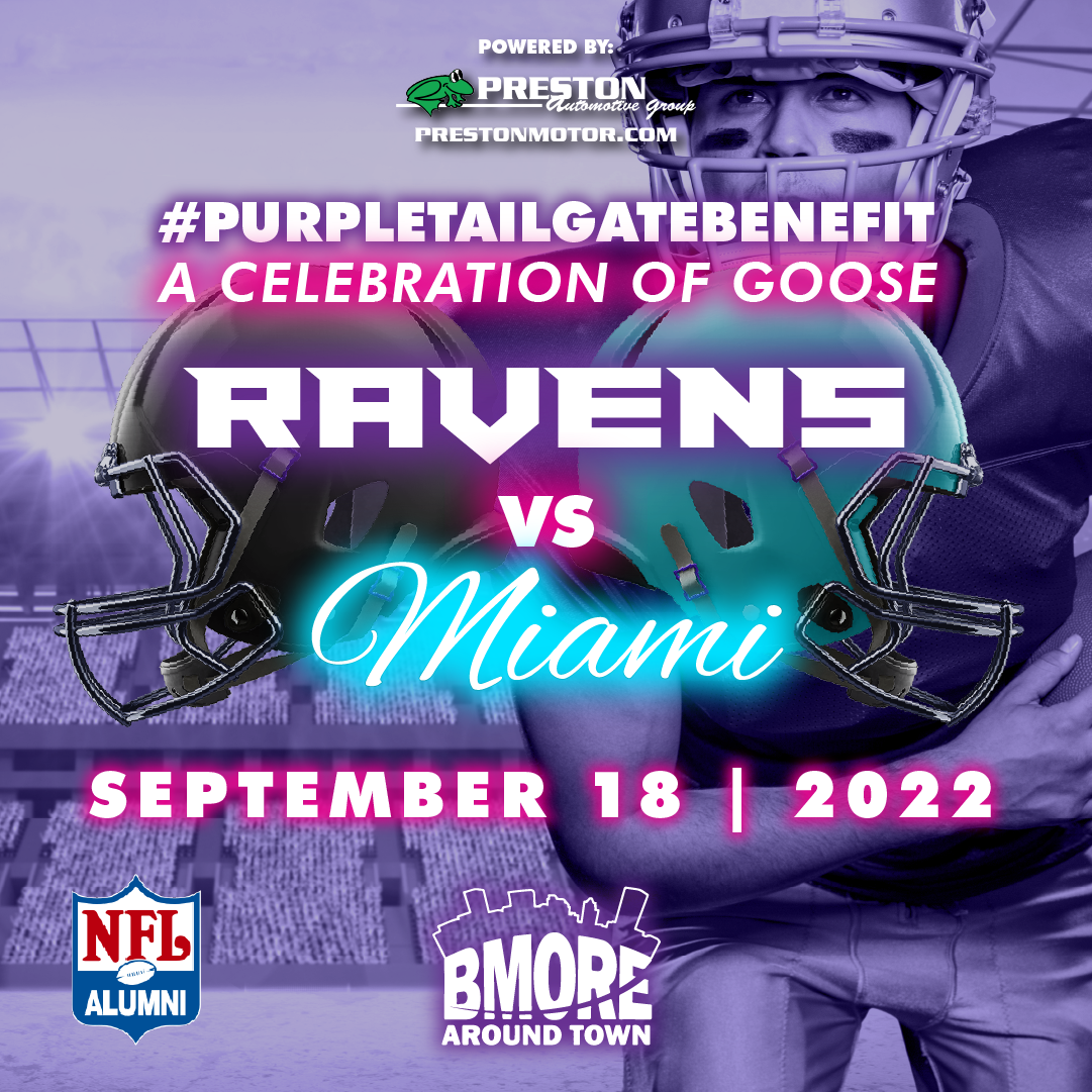 Ravens vs Dolphins NFL Alumni #PurpleTailgate Benefit; A